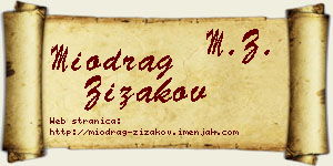 Miodrag Žižakov vizit kartica